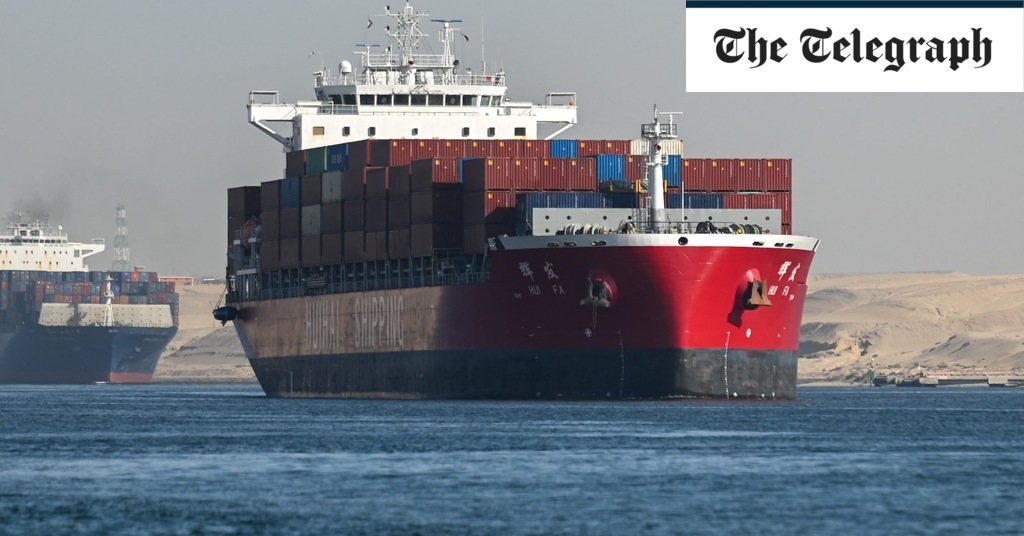 Houthi missile strikes US-owned cargo ship in Red Sea